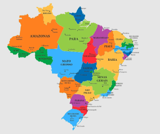 Outline:0zmbk6lthmu= Map of Brazil