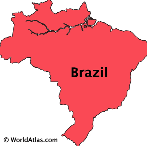 Outline:0zmbk6lthmu= Map of Brazil