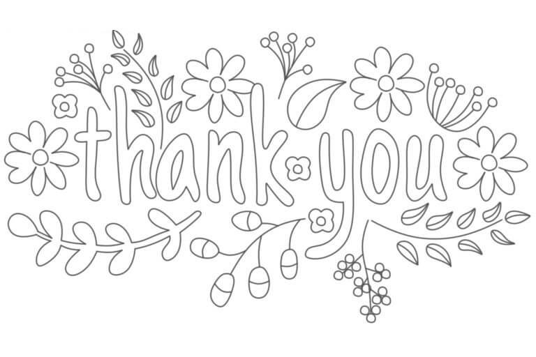 Printable:2jljv0m3txw= Thank You Coloring Page