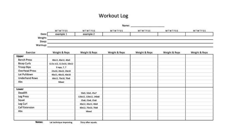 Printable:4mizh9yarsg= Workout Log