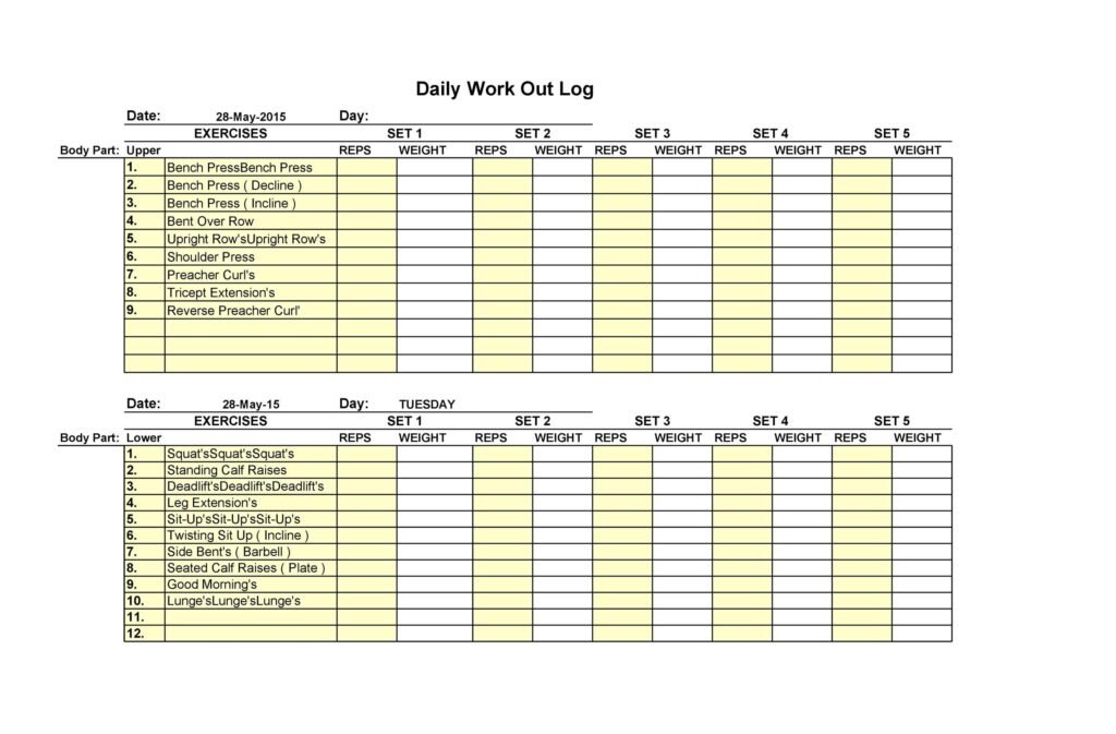 Printable:4mizh9yarsg= Workout Log